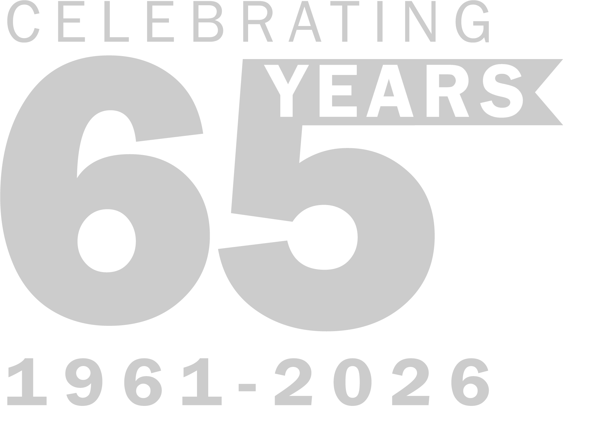 65th Anniversary Logo_GRAY